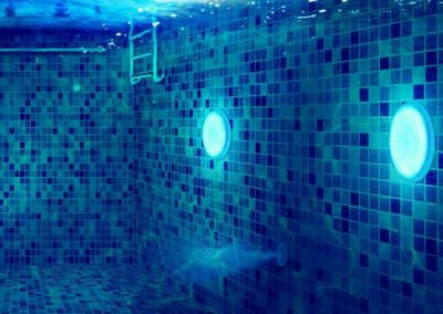 Underwater LED Lights in the Swimming Pool